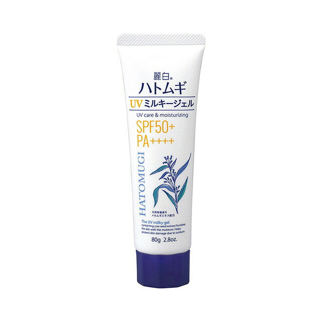레이하쿠 하토무기 UV 밀키 젤 SPF50+ 80g
