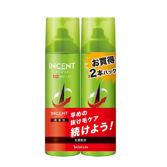 바스크린 인센트 약용 육모 토닉 무향에 가까운 은은한 향 190g×2입