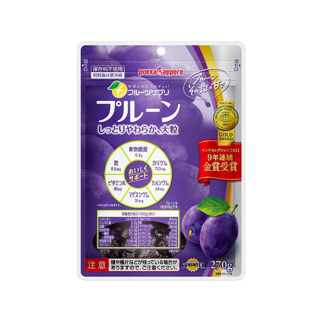 포카 과일 서플리먼트 푸룬 270g × 10개 세트