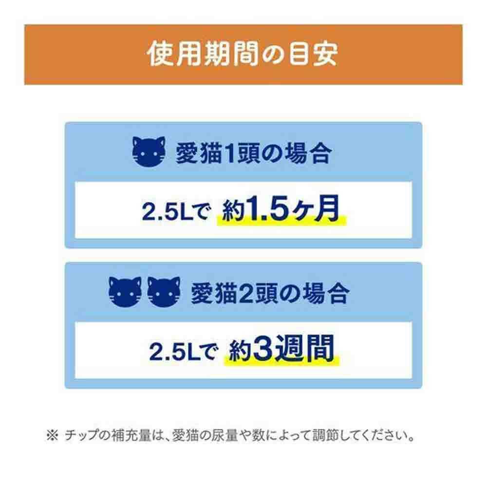 카오 냥토모 고양이 화장실 탈취 항균 우드칩 작은 입자 4.4L 참고