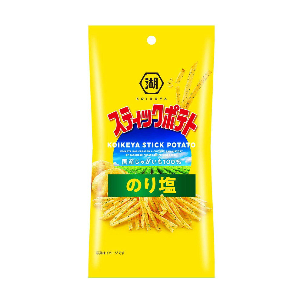 코이케야 슬림백 스틱포테이토 김소금맛 34g × 6개 세트