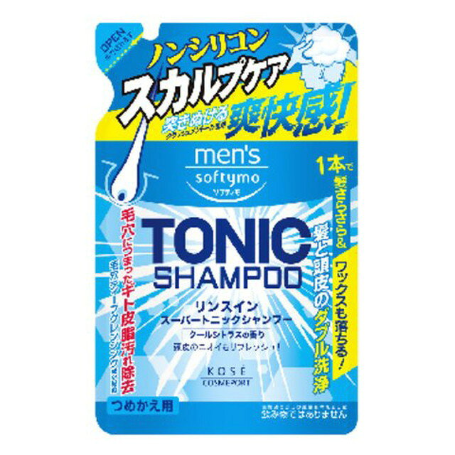 남성 소프티모 린스 인 슈퍼 토닉 샴푸 400 ml