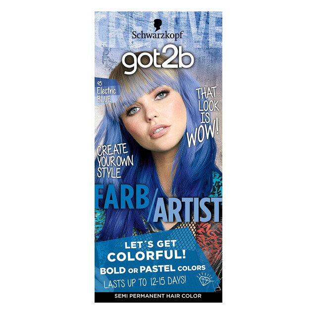 헨켈 재팬 got2b (고투비) 컬러 크림 일렉트릭 블루 47 g+ 헤어 컨디셔너 15 mlx2