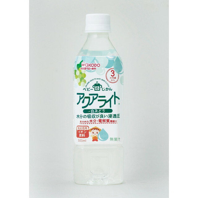 와코도 베이비의 시간 아쿠아라이트 백포도맛 3개월부터 500ml × 24개 세트