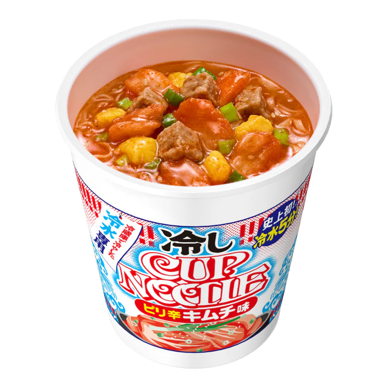 닛신 차갑게 먹는 컵누들/냉라면 매콤 김치맛, 60g