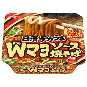 닛신 데카우마 더블 마요 소스 야키소바 153g x 12개 세트