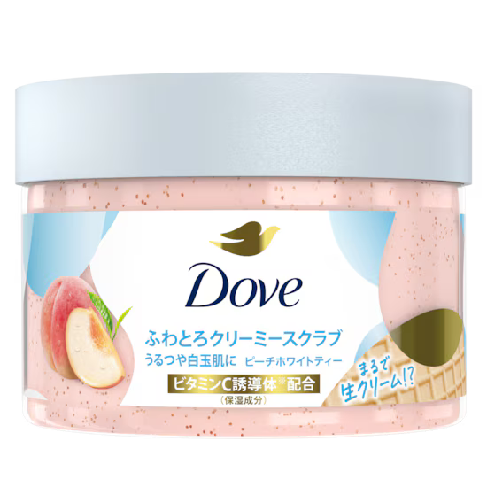 Dove 도브 크리미 바디 스크럽 피치 & 화이트티 (298g)