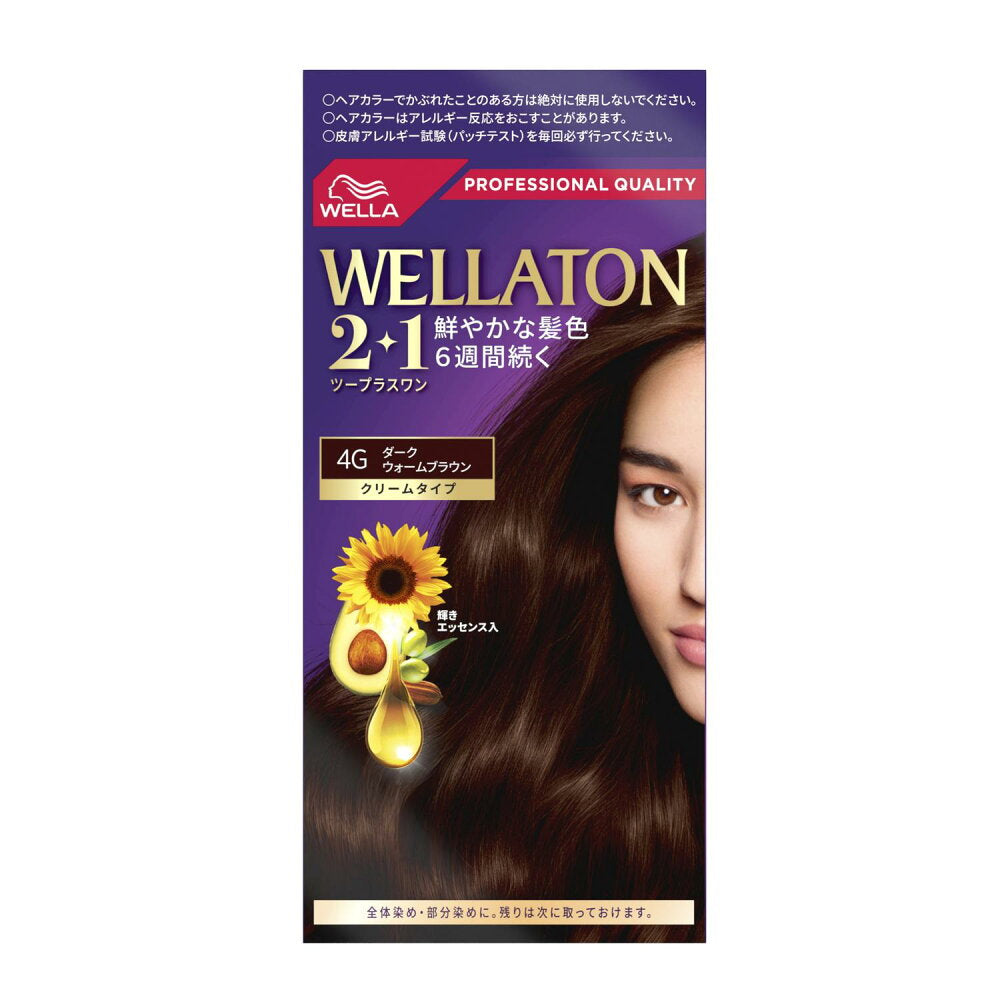 웰라톤 2+1 크림 타입 4 G 다크 웜 브라운 60 g+60g+7.3ml