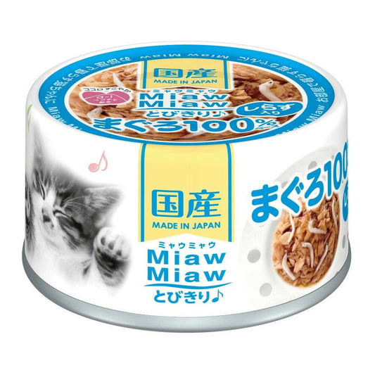 아이시아 MiawMiaw 토비키리 고양이 습식사료 참치&시라스(멸치) 60g