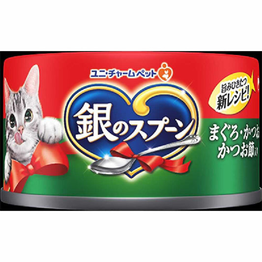 유니참 긴노스푼 참치&가다랑어 가다랑어포 고양이캔 70g