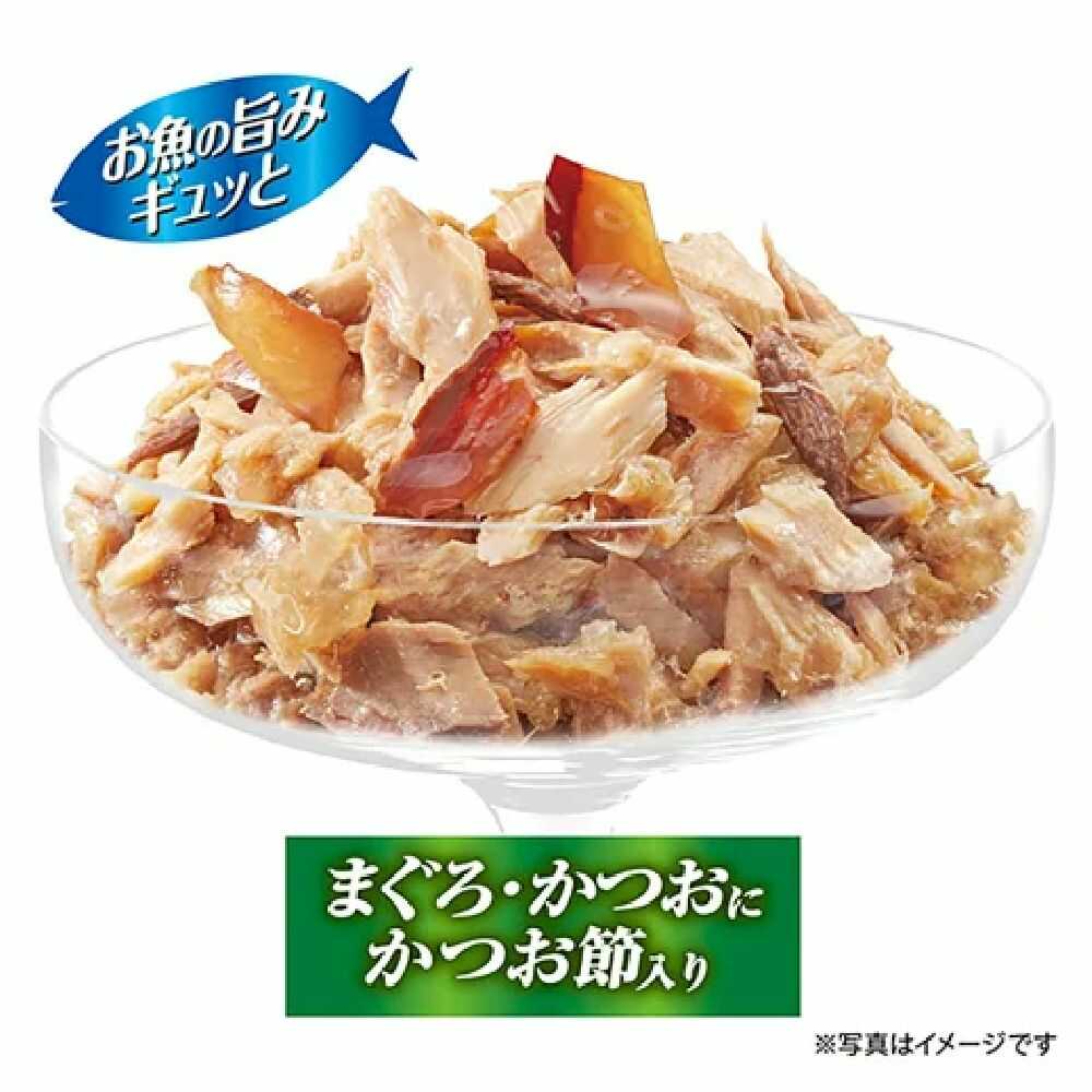 유니참 긴노스푼 참치&가다랑어 가다랑어포 고양이캔 70g