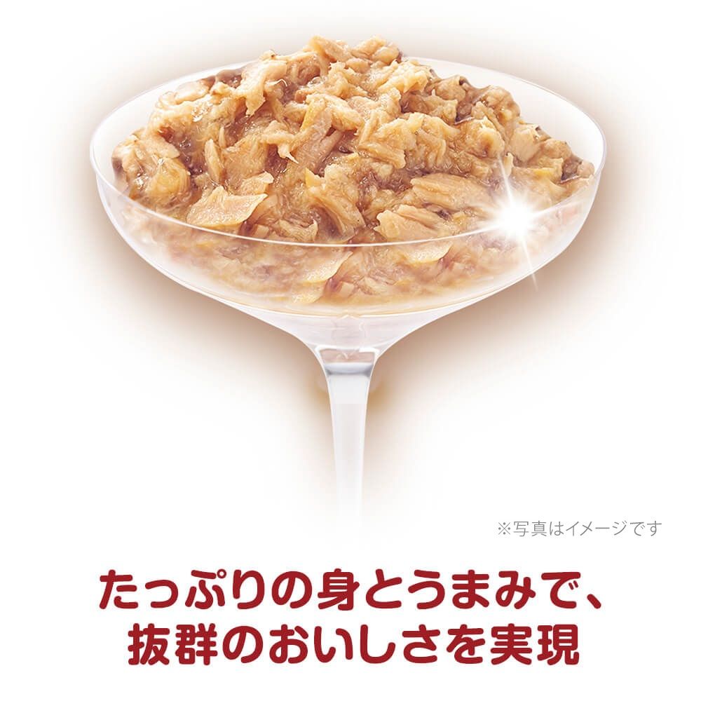 유니참 긴노스푼 미츠보시 구르메 고양이 파우치 플레이크 15세 이상 참치&가다랑어 35g×8봉