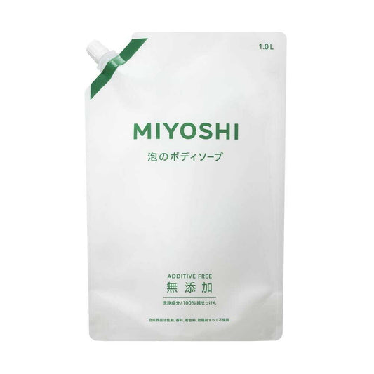 미요시 무첨가 거품 바디워시 리필 1000ml