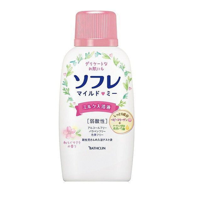 바스크린 소프레 마일드미 밀크 입욕액 벚꽃향 720ml