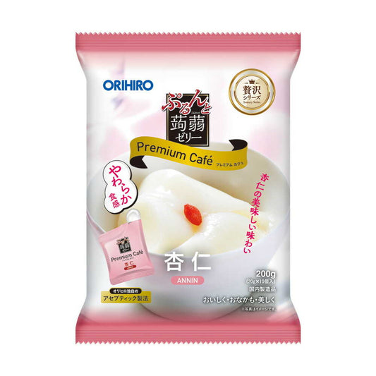 오리히로 푸룬토 곤약 프리미엄 카페 행인맛 20g × 10개입