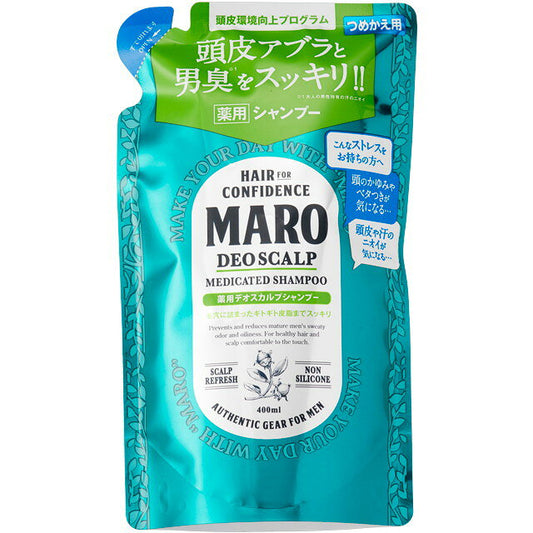 마로(MARO) 약용 데오 스칼프 샴푸 리필 400ml