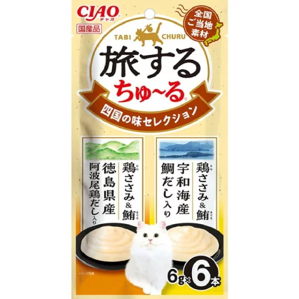 이나바 여행하는 츄르 시코쿠의 맛 셀렉션 6g×6개입