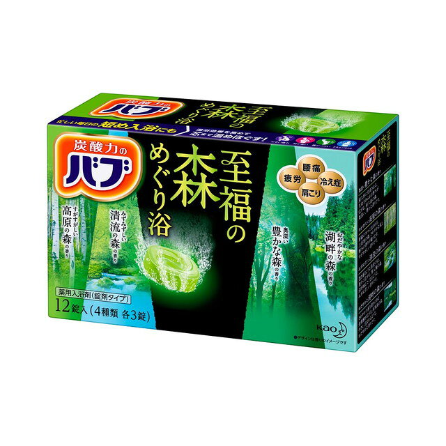 카오 바브 시후쿠 숲 입욕제 12정