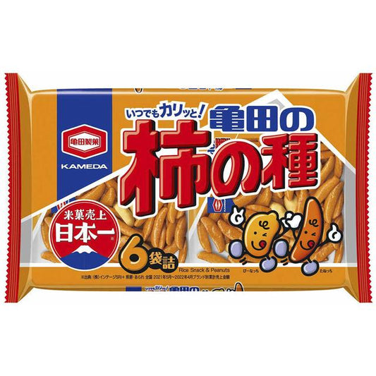 가메다 제과 가메다의 감씨과자 6봉입 180g × 12개 세트