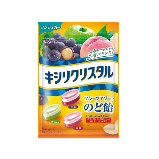 카스가이 자일리 크리스탈 과일 어소트 목캔디 67g × 6개 세트