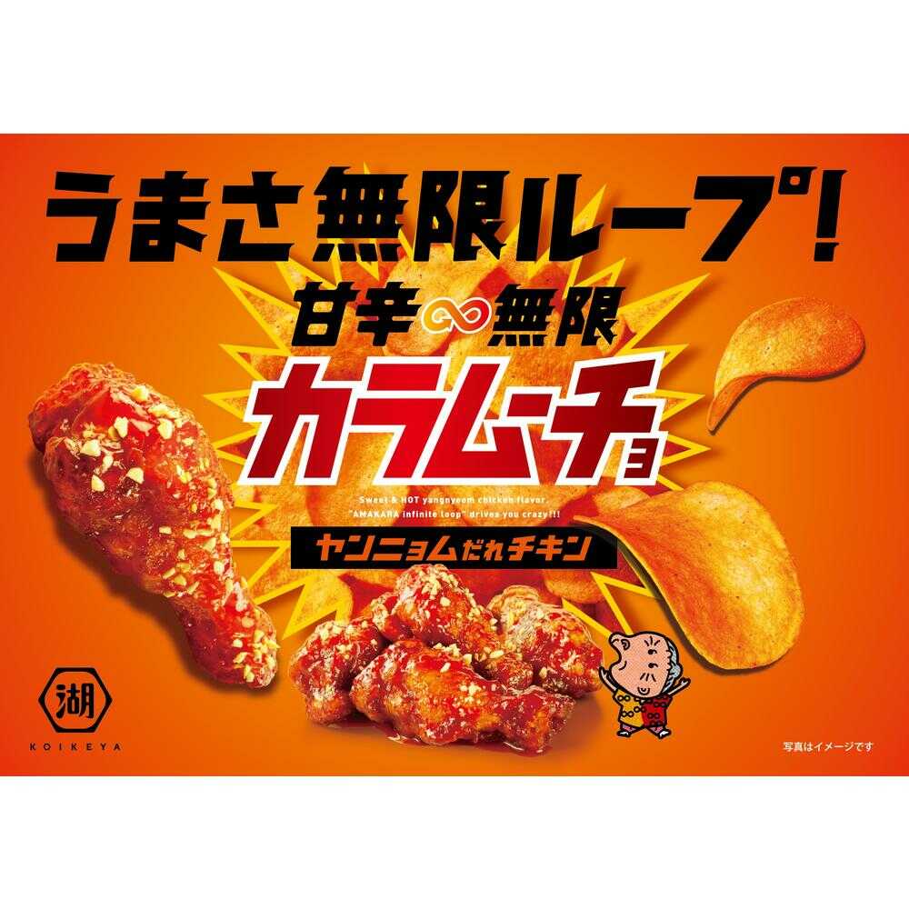 코이케야 달콤매콤 카라무초 양념치킨맛 53g × 12개 세트