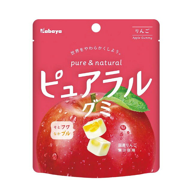 카바야 퓨어랄 구미 사과맛 58g x 8개 세트