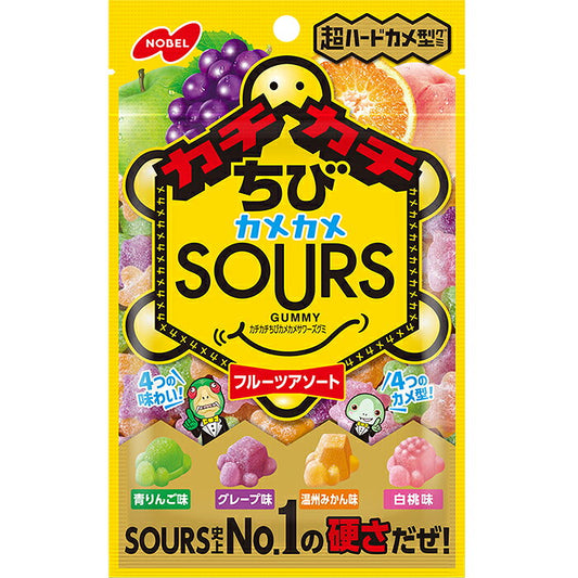 노벨제과 카치카치 치비 카메카메 사워즈 구미 과일 어소트 70g