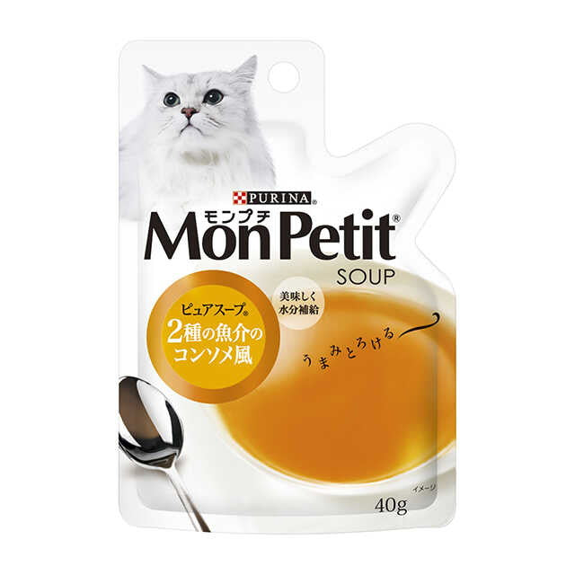 몽프티 퓨어 스프 파우치 2가지 해산물 콩소메풍 40g