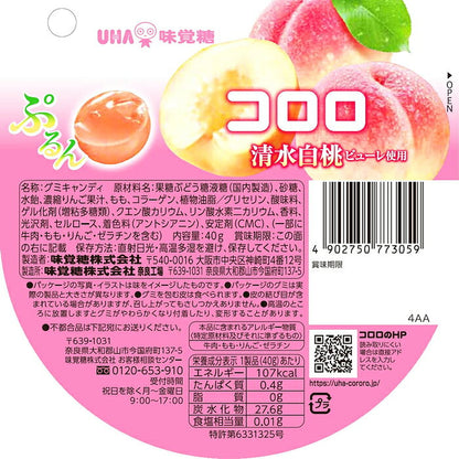UHA미각당 코로로 시미즈 백도맛 40g