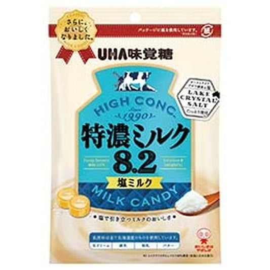 UHA 미각당 특농 밀크 8.2 소금밀크 75g × 6개 세트