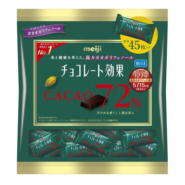 메이지 초콜릿 효과 카카오 72% 대용량 225g × 12개 세트