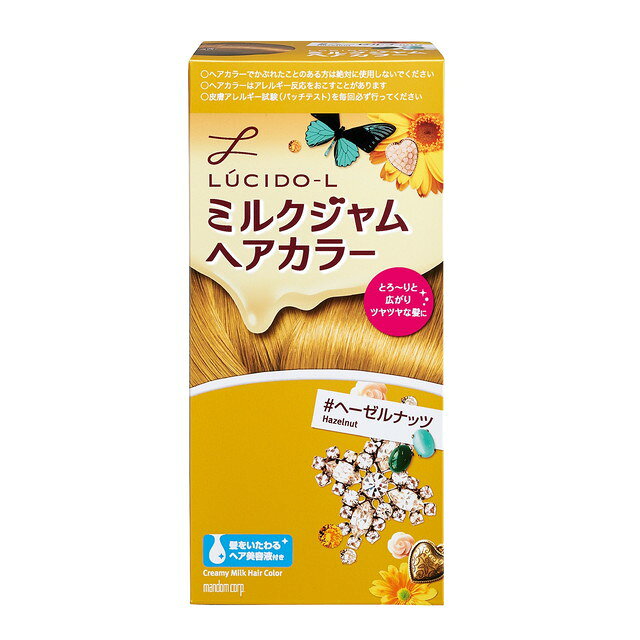맨담 루시드 엘 밀크 잼 헤어 컬러 헤이즐넛 1제 40 g ・2제 80 ml ・ TR5g