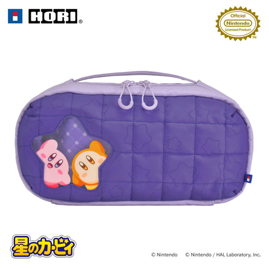 호리 별의 커비 퀼팅 미디엄 파우치 for Nintendo Switch 2 커비 & 웨이들 디