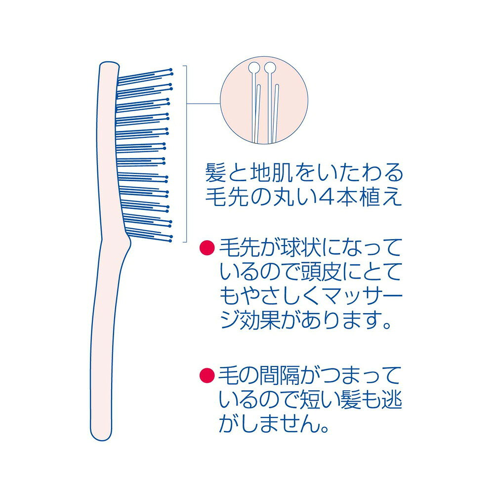 이케모토 세듀우스 브러싱 헤어브러시 L 블루 SEN705BL 1개