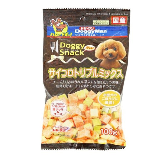 하야시 DS 밸류 강아지 간식 큐브 트리플 믹스 100g