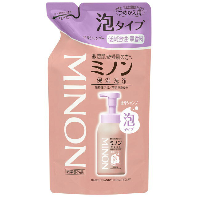 미논 전신 샴푸 거품 타입 리필 400 ml