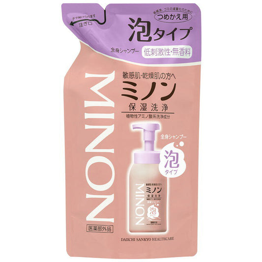 미논 전신 샴푸 거품 타입 리필 400 ml