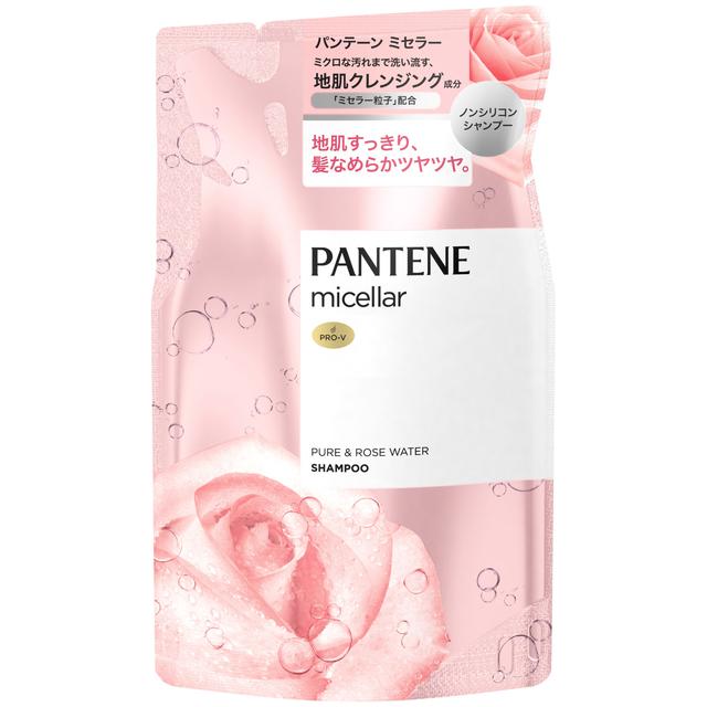 P&G 팬틴 미셀라 퓨어 & 로즈워터 샴푸 리필용 350ml