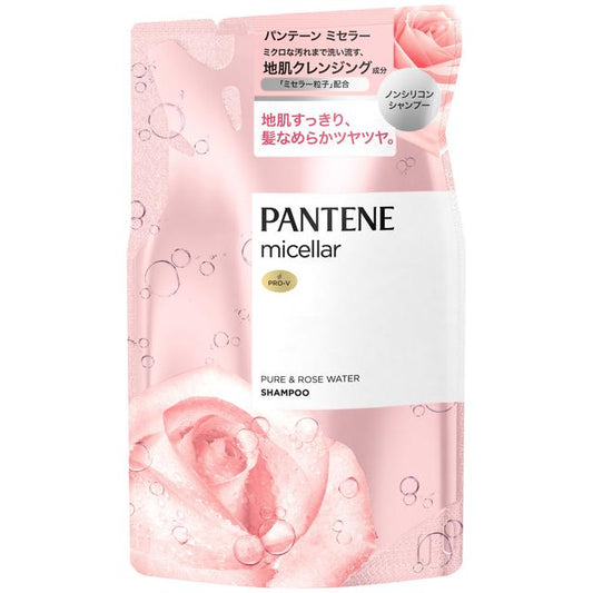 P&G 팬틴 미셀라 퓨어 & 로즈워터 샴푸 리필용 350ml