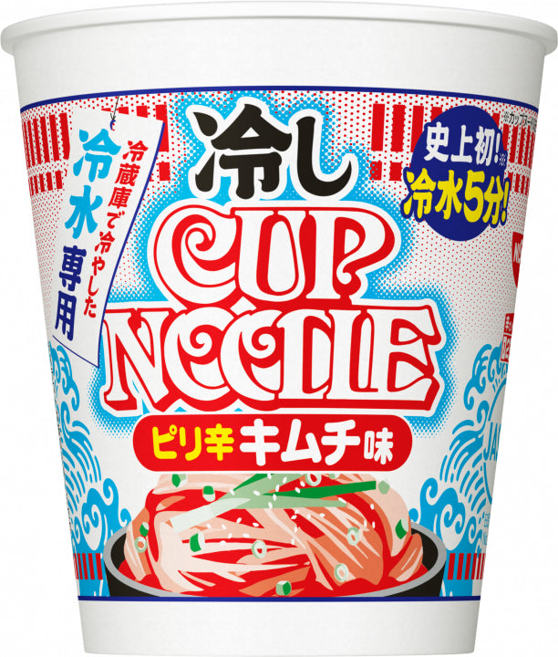 닛신 차갑게 먹는 컵누들/냉라면 매콤 김치맛, 60g