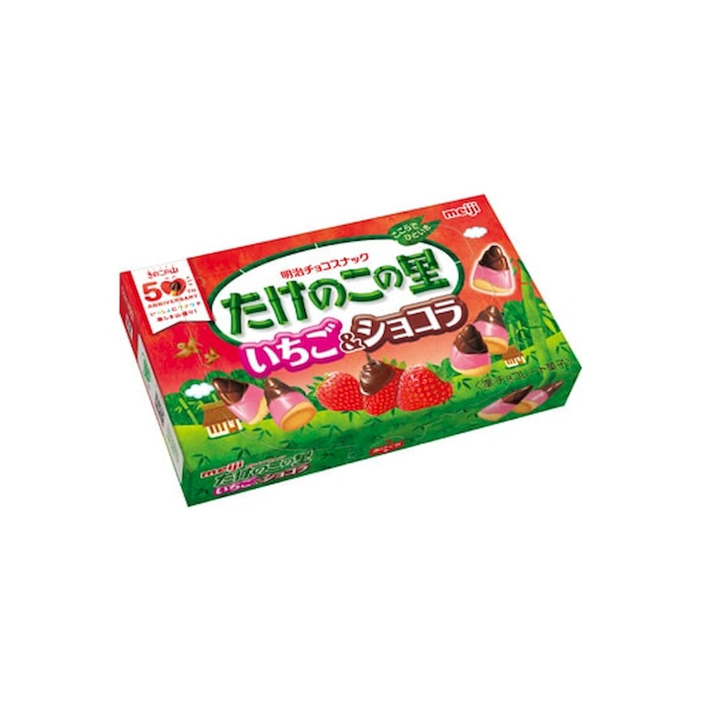 메이지 타케노코노사토 딸기&쇼콜라 초콜릿 비스킷 61g