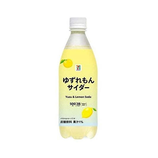 일본 세븐일레븐 유자 레몬 사이다 500ml x24개