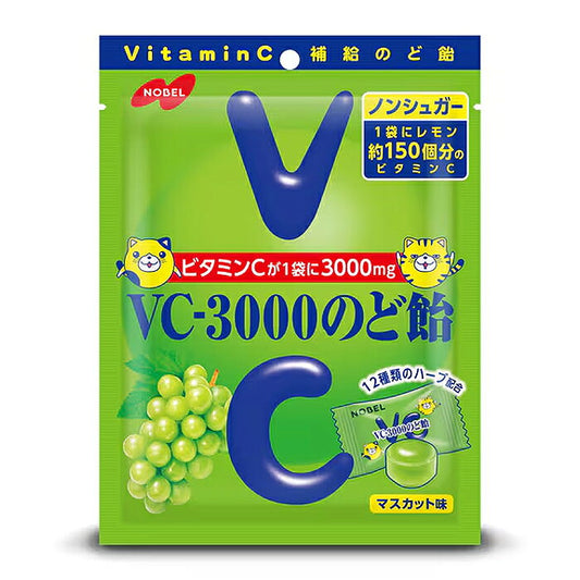 노벨제과 VC-3000 목캔디 머스캣맛 90g