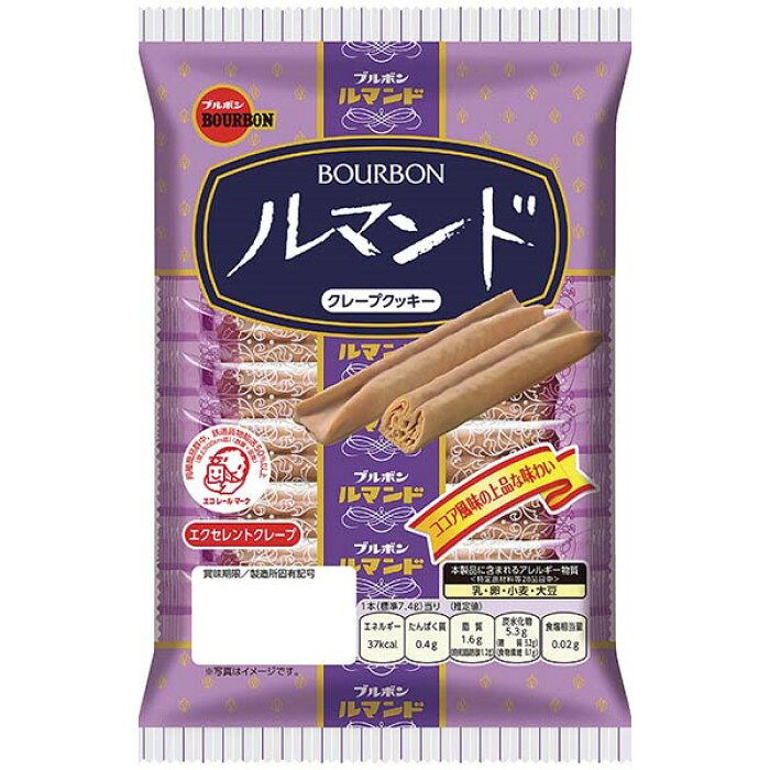 부르봉 루만도 초콜릿 크레이프 쿠키 12개입
