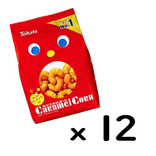 토하토 캐러멜 콘 스낵 과자 70g 12개 세트